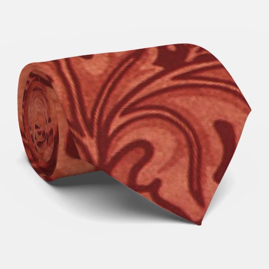 Western gelooid leder stropdas (Opgerold)