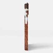 Western gelooid leder van zipper iPhone hoesje (Rechterkant)