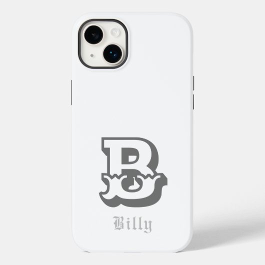 Western gepersonaliseerd monogram Case-Mate iPhone case (Achterkant)
