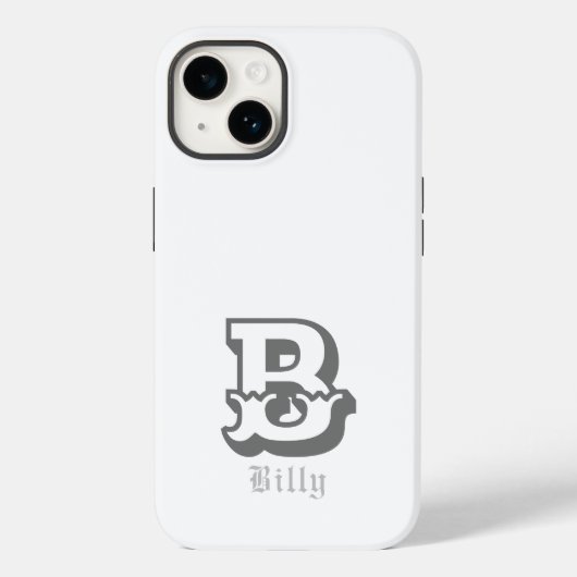 Western gepersonaliseerd monogram Case-Mate iPhone case (Achterkant)