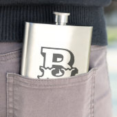 Western gepersonaliseerd monogram flacon (Voorbeeld)