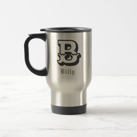 Western gepersonaliseerd monogram reisbeker (Links)