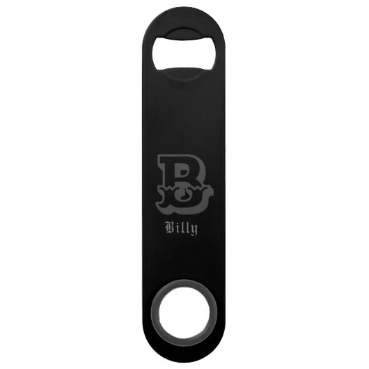 Western gepersonaliseerd monogram speed flessenopener (Voorkant)