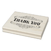 Western geplakt kalligrafisch Ornament Dank u Rubberstempel (Stempel)