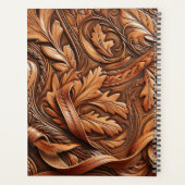 Western Gereed Leather Print Aangepast Initiaal Planner (Achterkant)
