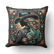 Western Gereed Leather Print Cowgirl