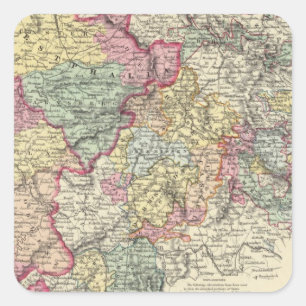 Western Germany II Vierkante Sticker
