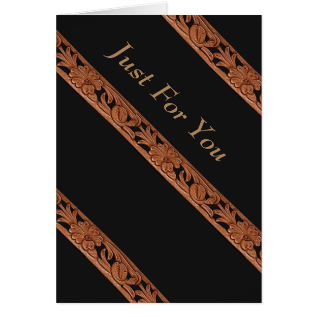 Western getande lederen band afdrukken (Voorkant)