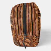 Western getoold leder afdrukken toilettasje (Rechts)