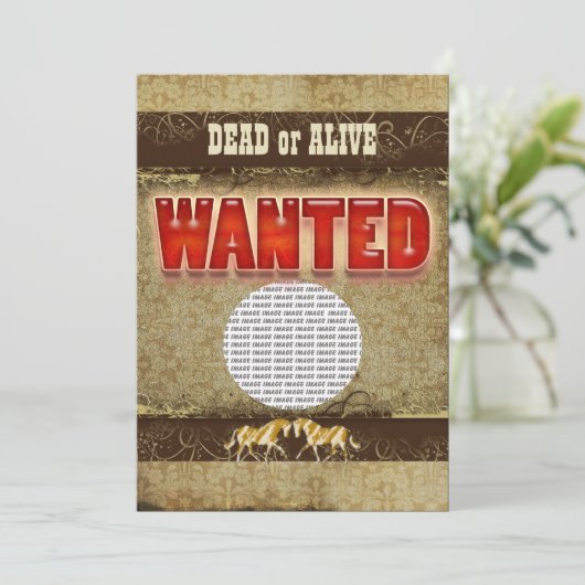 Western gewild ranch PHOTO invoegen Kaart (Staand voorkant)