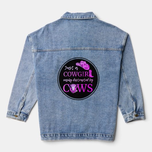 WESTERN GEWOON EEN COWGIRL GEMAKKELIJK AFGELEID DO DENIM JACKET (Achterkant)