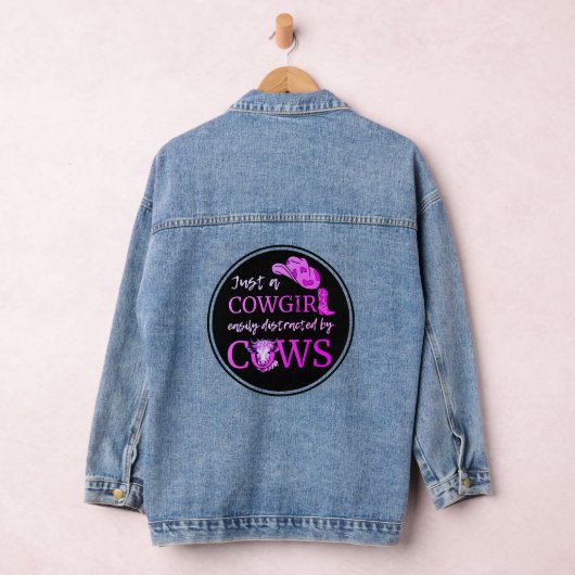 WESTERN GEWOON EEN COWGIRL GEMAKKELIJK AFGELEID DO DENIM JACKET (Hangar)