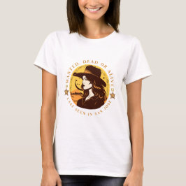 Western Gezocht Cowgirl T-shirt