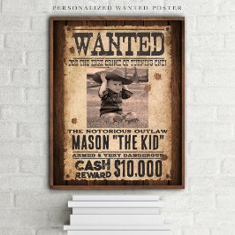 Western Gezocht Outlaw Welkom Verjaardag Poster