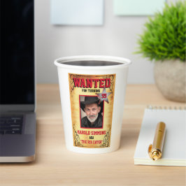 Western Gezocht Poster Papieren Bekers