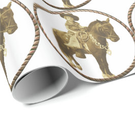 Western Gift Wrapping Paper  Cowgirl Cadeaupapier