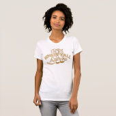 Western Gold Cowboy Boots Howdy Y'all T-Shirt (Voorkant volledig)