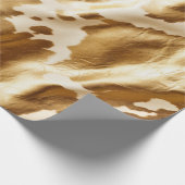 Western Gold Cream Koeienhuid Cadeaupapier (Hoek)