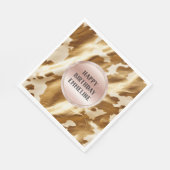 Western Gold Cream Koeienhuid Servet (Hoek)