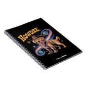 Western Golden Retriever Funny Cowboy Space Dog  Notitieboek (Rechterzijde)