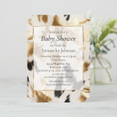 Western Goud Zwart Wit Cream Koeienhuid Kaart (Staand voorkant)