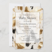 Western Goud Zwart Wit Cream Koeienhuid Kaart (Voorkant)