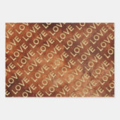 Western gouden glitz liefde inpakpapier vel (Voorkant)