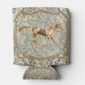 Western gouden paardenriemgesp blikjeskoeler (Achterkant)