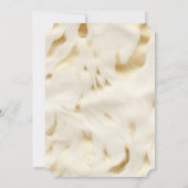 Western gouden witte crème Koeienhuid Kaart (Achterkant)