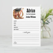 Western Graduation Advice for Graduate Card Kaart (Staand voorkant)
