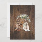 Western Greenery Said I do BBQ After Wedding Kaart (Achterkant)