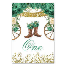 Western Groen Charra Tabelnummer Kaart