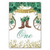 Western Groen Charra Tabelnummer Kaart (Achterkant)