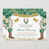 Western groen jager Charra Mis Quince Landschap I Kaart (Voorkant / Achterkant)