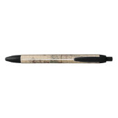 Western halfrond 12 zwarte inkt pen (Achterkant)