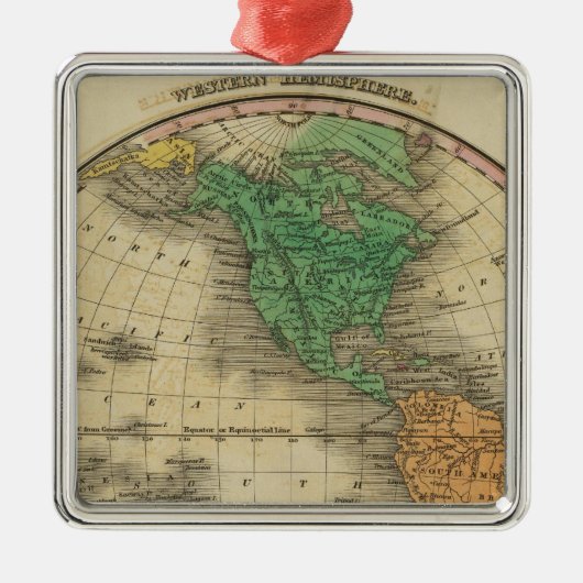 Western halfrond 16 metalen ornament (Voorkant)