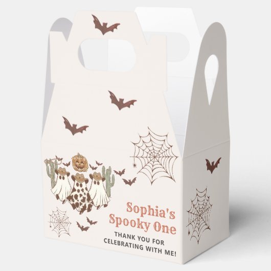 Western Halloween Cactus Verjaardagsfeest Bedankdoosjes (Geopend)