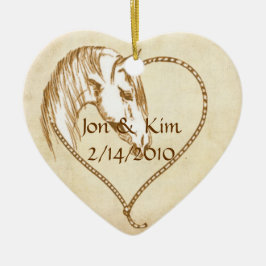 Western Heart Weddenschap voor Ornament Gift