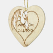 Western Heart Weddenschap voor Ornament Gift (Links)