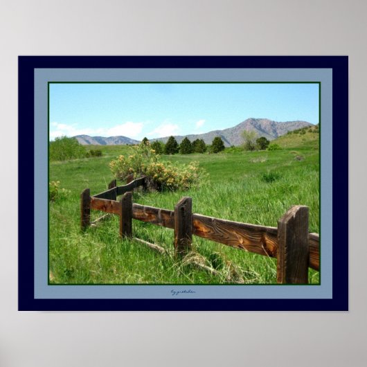 Western hek Foto Poster door gretchen (Voorkant)