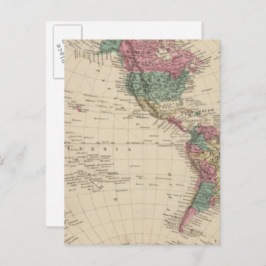 Western Hemisphere 2 Briefkaart (Voorkant / Achterkant)