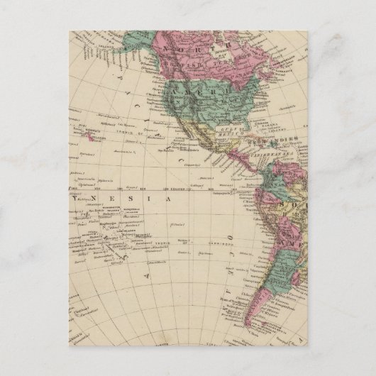 Western Hemisphere 2 Briefkaart (Voorkant)