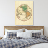 Western Hemisphere 2 Canvas Afdruk (Insitu (Slaapkamer))