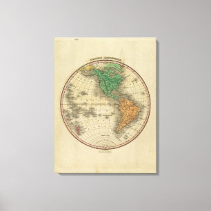 Western Hemisphere 2 Canvas Afdruk