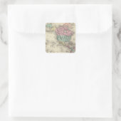 Western Hemisphere 4 Vierkante Sticker (Tas)