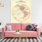 Western Hemisphere 6 Canvas Afdruk (Insitu (Woonkamer))