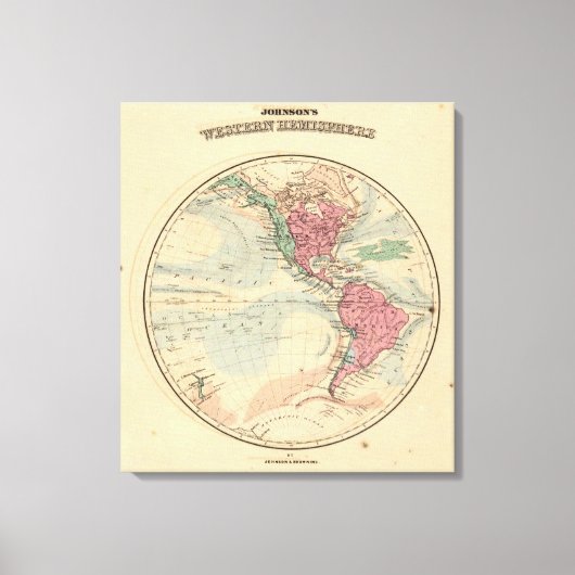 Western Hemisphere 6 Canvas Afdruk (Voorkant)