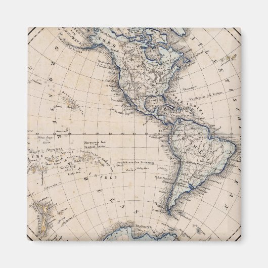 Western Hemisphere 6 Magneet (Voorkant)