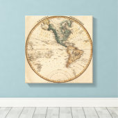 Western Hemisphere 9 Canvas Afdruk (Insitu (Houten vloer))