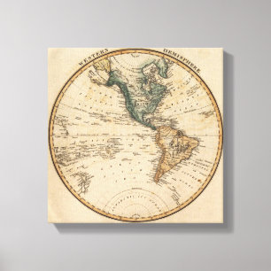 Western Hemisphere 9 Canvas Afdruk